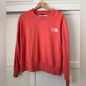 Pinkish Orange Northface Pull Over
